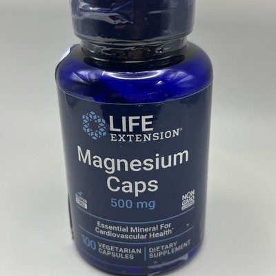  Magnesium Caps 500mg 100 Caps oxide/citrate/ Life Extension
