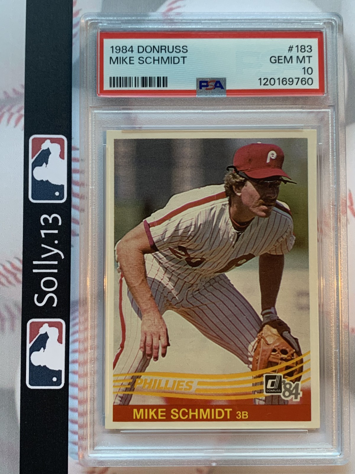 1984 DONRUSS MIKE SCHMIDT #183 PSA 10 GEM MT HOF GOAT rare low pop! PHILLIES