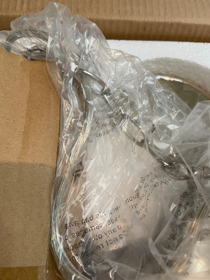 LAURA ASHLEY Selby 5 Light Chandelier Nickel/Clear Glass new boxed RRP £295 - Image 4 of 4