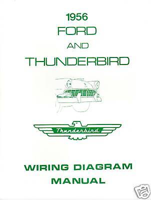 1956 FORD THUNDERBIRD WIRING DIAGRAM MANUAL | eBay