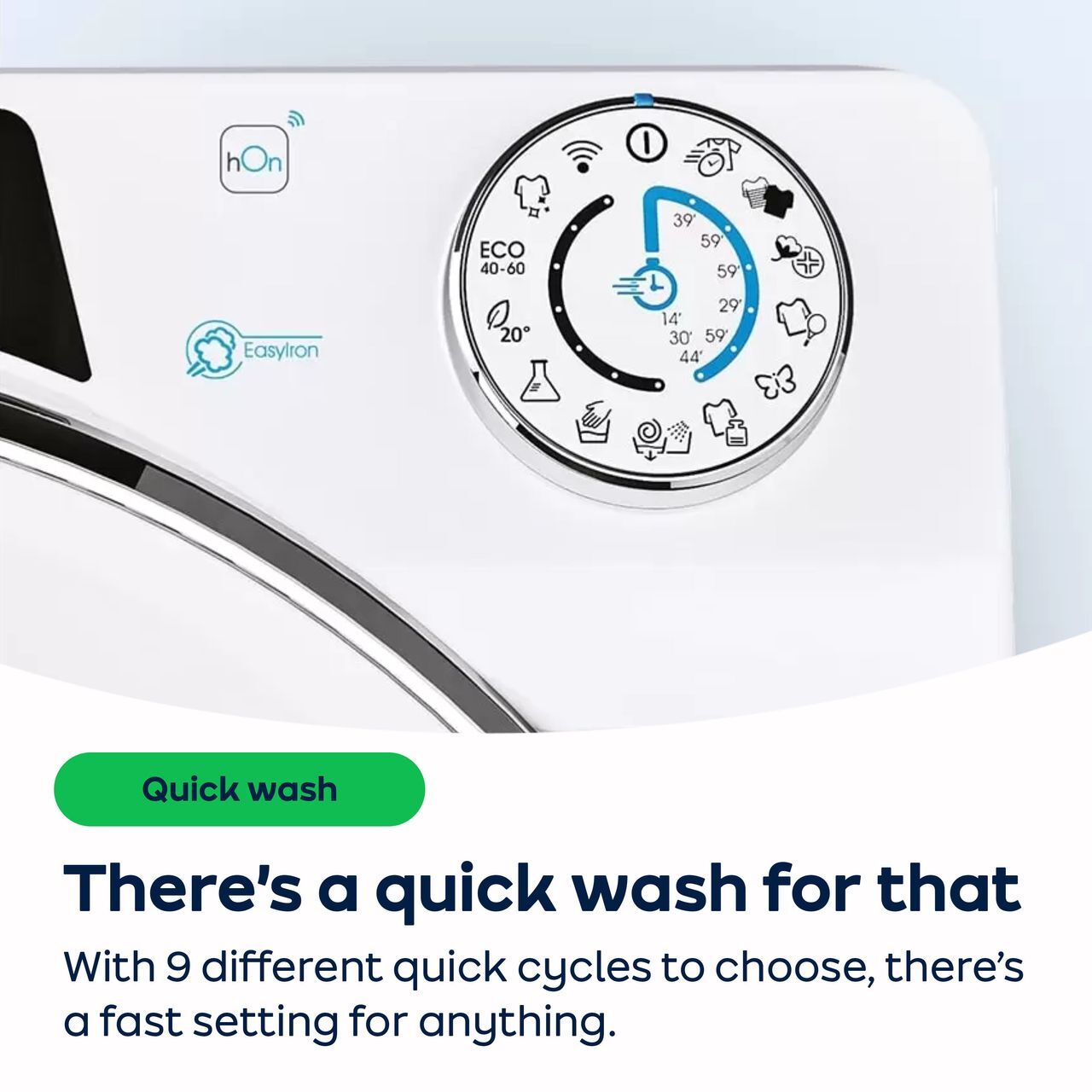 Candy CS149TW4/180 9Kg Washing Machine 1400 RPM B Rated White 1400 RPM