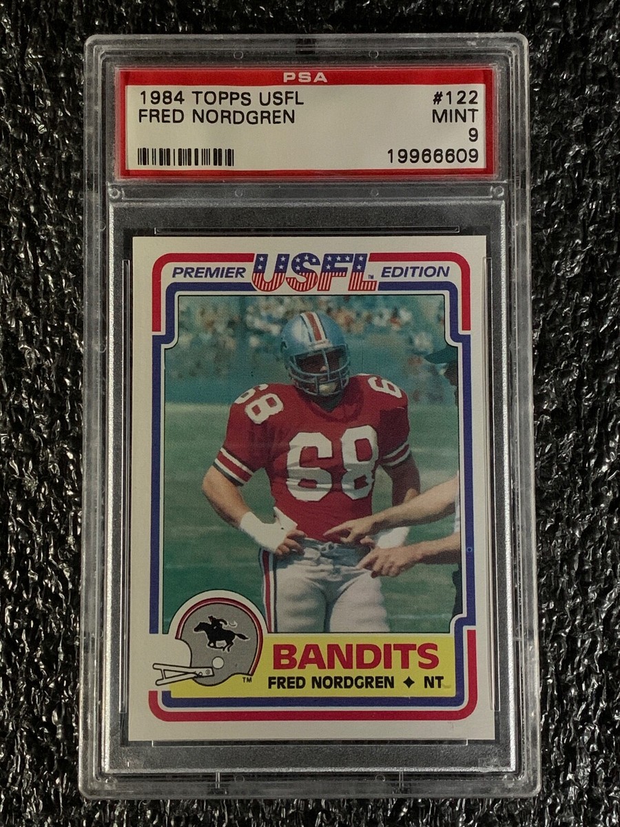 1984 Topps USFL Football #122 Fred Nordgren PSA 9 | eBay