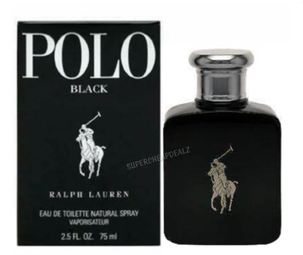 Polo Black by Ralph Lauren for Men 2.5 oz EDT Spray NIB AUTHENTIC