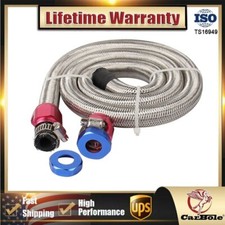 Universal Braided 3/8 Fuel Line 6AN Oil/Fuel Hose Fitting Separator Clamp kit US