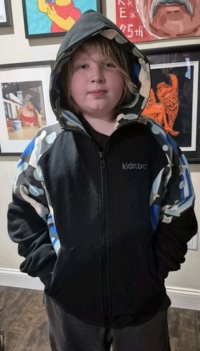 Kidrobot Sweatshirt Large Hoodie Full Zip X of 256 sample black blue NYC 2000s - Picture 1 of 7