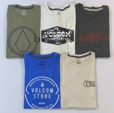 Men's Volcom Modern Fit Cotton Polyester Short Sleeve Shirt Size S