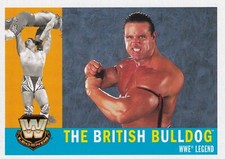 British Bulldog Davey Boy Smith 2005 Topps Heritage WWE Card 71 Legend Superstar
