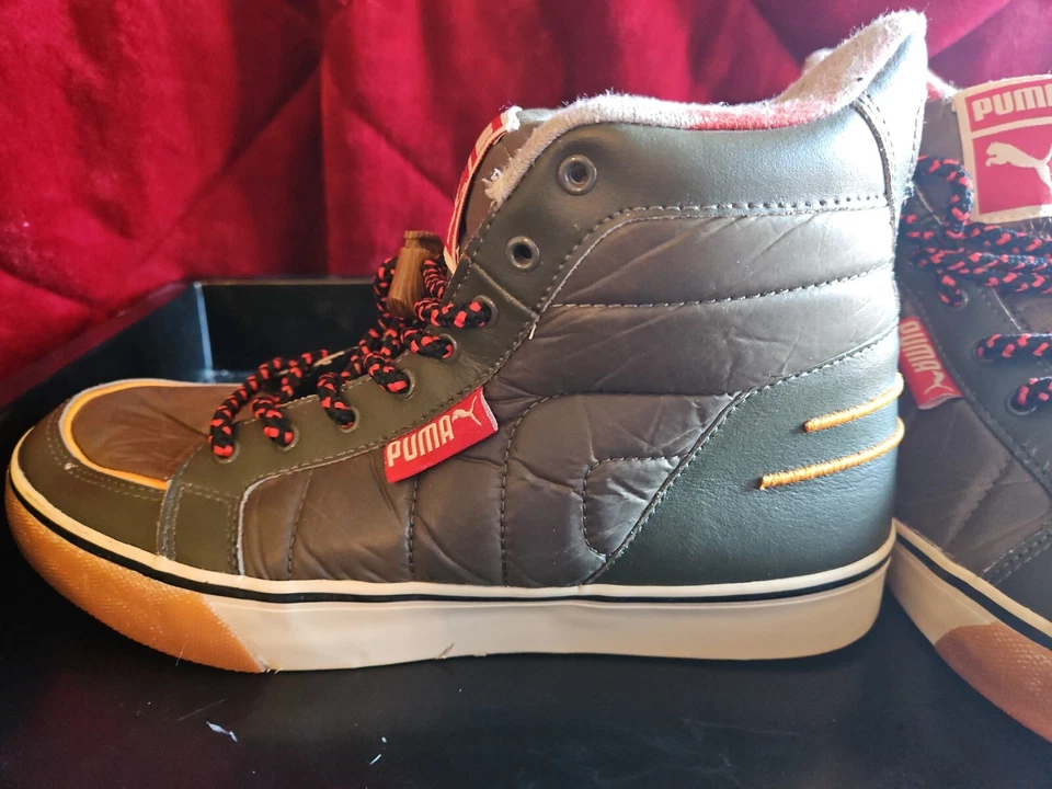 Zapatilla deportiva de caña alta PUMA BOLSA DE DORMIR rara plantilla de pato estampado - Hombres talla 9 🔥 Foto 3 de 4