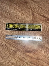 VTG AMP Connectors Fraction / Decimal 1960s VARI-VUE Lenticular 6" inch Ruler +