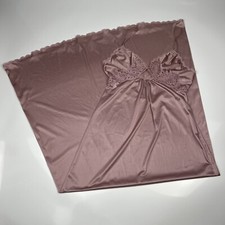 Vintage 70s Vainty Fair Lingerie Pink Nightgown Made In USA Women's 34 - READ