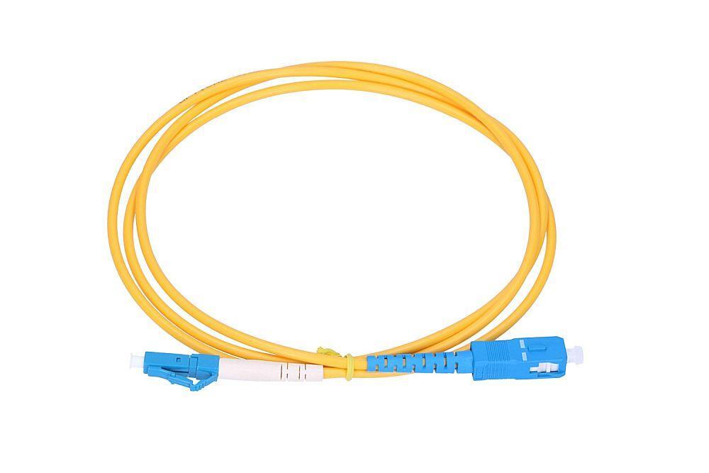 Extralink LC/UPC-SC/UPC  Patchcord  Monomodo Simplex G652D 3mm 2m