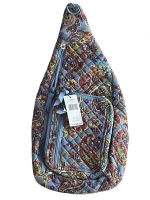 NWT Vera Bradley Sling Backpack in Recycled Cotton Provence Paisley /SRP$65
