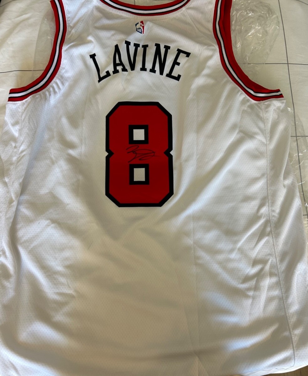 Zach Lavine Jersey Back Autographed Zach Lavine NBA Chicago Bulls