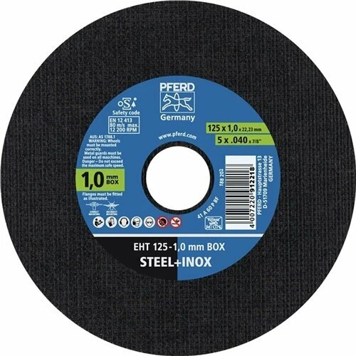 PFERD 25 x Trennscheiben Inox 125 x 1,0 mm Inoxbox fuer Edelstahl VA RUEGGEBERG - Bild 2 von 4