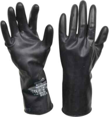 North Size M (8), 11'' Long, 13 mil Thick, Butyl Chemical Resistant Gloves Smo...