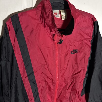 Nike Vintage 90's Jacket Men's Size XL Red, White, Black Color