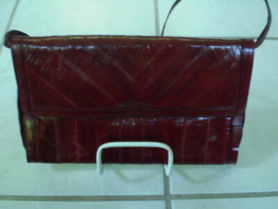 Oriental Korean Eelskin Purse, Cutch,Portfolio and Lipstick Case - 5 Item Lot!