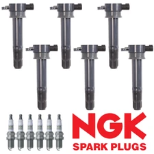 6x Ignition Coil & 6x NGK Platinum Spark Plug Fit Mitsubishi Galant 3.8L UF643