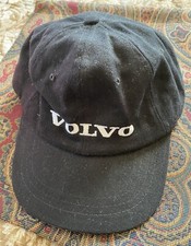 Vintage Volvo Hat Cap Black Adjustable Strap Headshots By KC Caps 90s