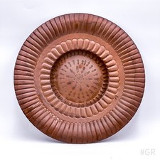 Vintage Wall Plate Wall Hanging Made of Copper, Embossed, Handcrafted 45 cm  