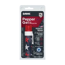 Sabre Pepper Spray 0.75oz With Pocket Clip UV dye Patriotic AMERICAN P-22G-PAT