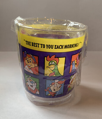 KELLOGG'S CEREAL - CHARACTER PLASTIC GLASS & RICE KRISPIES - CORN FLAKES