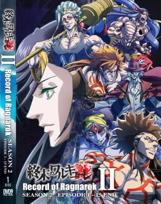 Record of Ragnarok Shuumatsu no Walküre Season 2 Japanese Anime DVD English Dub