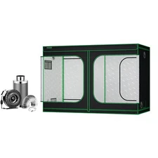 VIVOSUN 120"x60"x80" Non Toxic Mylar Hydroponic Grow Tent & 8" Inline Fan Kit