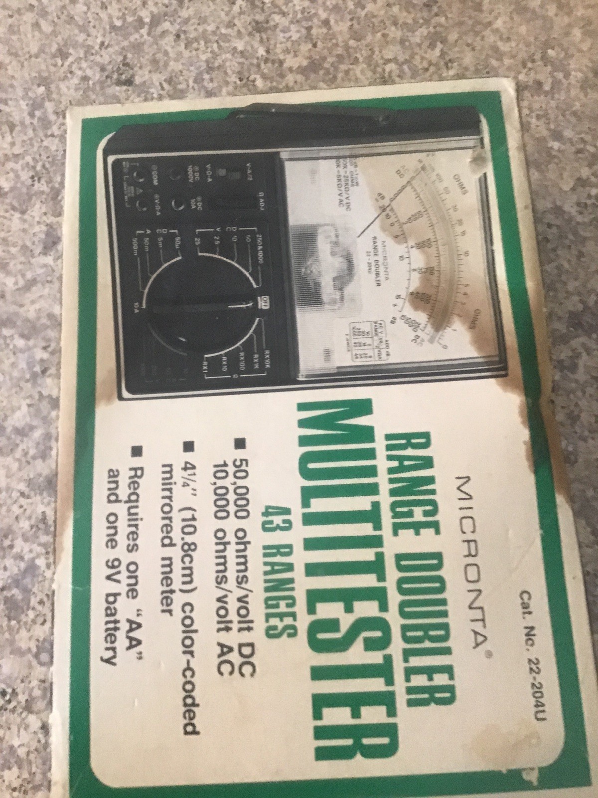 Vintage Micronta Range Doubler Multitester 43 Ranges 22-204u Ao1015347 |  eBay