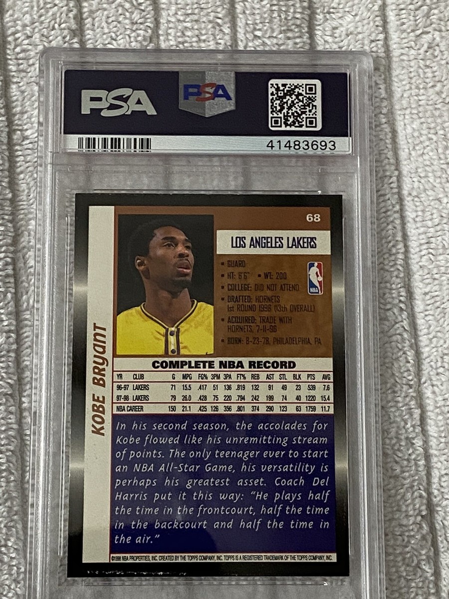 【A24】 NBA カード Kobe Bryant topps RC PSA8 A24】 NBA カード Kobe Bryant topps RC PSA8