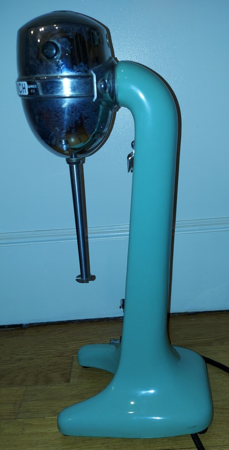 Vintage Hamilton Beach Model 33 Jadeite Green Milkshake Mixer TESTED