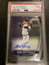 2020 PANINI PRIZM MIKE FOLTYNEWICZ AUTO GME BALL GRAPHS PSA 9 MINT BRAVES #GBGMF