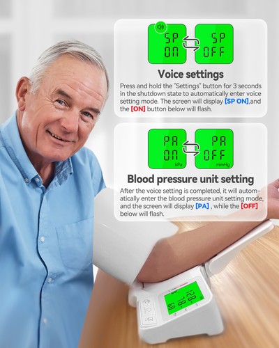 Automatic Home Use Electronic Sphygmomanometer Blood Pressure Monitor BP Machine - Picture 6 of 7