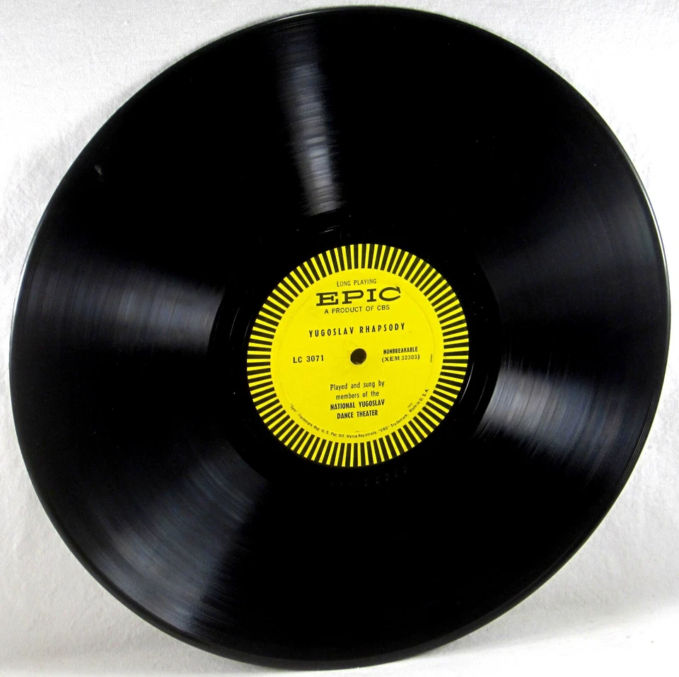 EPIC Yugoslav Rhapsody & Folk Songs ANDY WARHOL ARTWORK on Inner Sleeve LC-3071 Foto 4 de 4