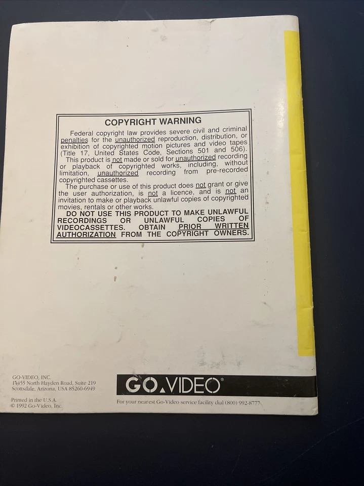 Go Video Dual Deck Vcr Owners Manual Users Guide For GV2040X Images Vintage - Image 4 of 4