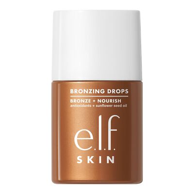 e.l.f. Bronzing Drops Rose Gold Tinted Serum Moisturizing Glow for All Skin T...