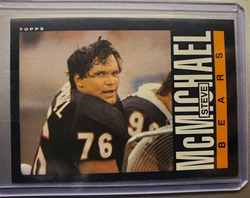 Steve McMichael Rookie 1985 Topps #32 Chicago Bears HOF