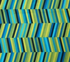 Forest Fancies BTY Lisa Kirkbride P&B Textiles Green Teal Black Blue Geometric