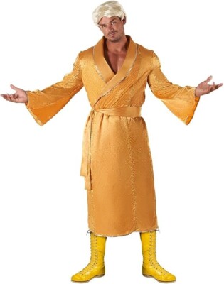 Lizenziertes WWE Ric Flair Kostüm Herren Nature Boy Wrestler Ringer Robe Perücke