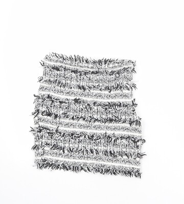 ASOS Womens White Cotton Blend A-Line Skirt Size UK