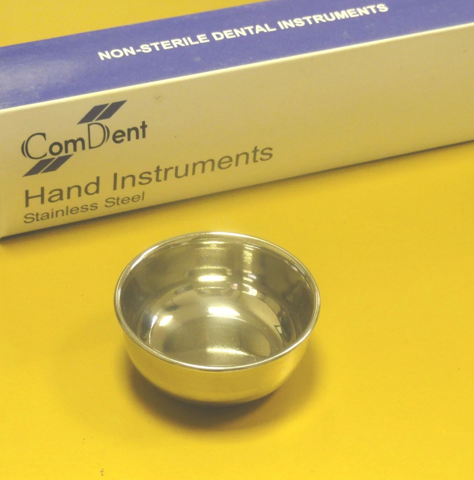COMDENT Dental Surgical Implant Bone Mixing Cup Utility Bowl 40 x 25mm St Steel CE New