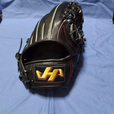 Hatakeyama Hardball Infield Glove Black Red Stitch New Unused