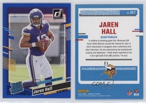 2023 Panini Donruss Rated Rookie Press Proof Blue Jaren Hall #367 Rookie RC