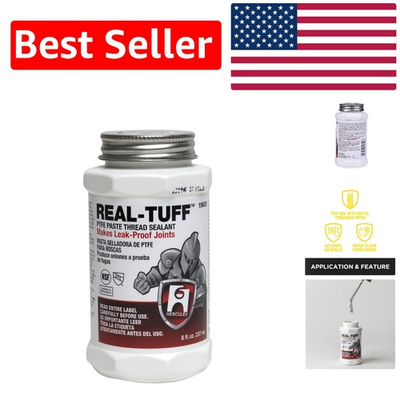 #ad Real Tuff Heavy Duty 8 oz PTFE Thread Sealant for Reliable High Pressure Seals $22.79