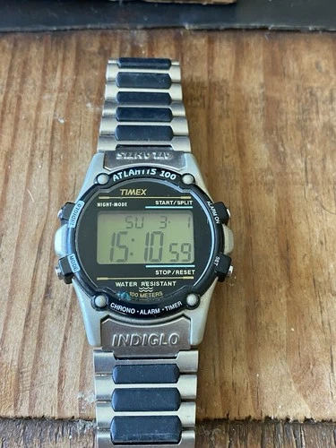 Vintage Man’s Timex Atlantis Indiglo Alarm Timer