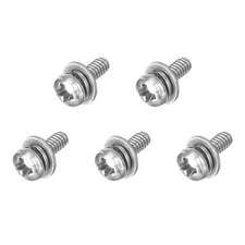 5Pcs M2 x 5mm 304 Stainless Steel Phillips Pan Head Machine Screws Bolts