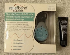 1 Drug-Free Motion Sickness Relief Wristband And Extra Gel Tube Free Shipping