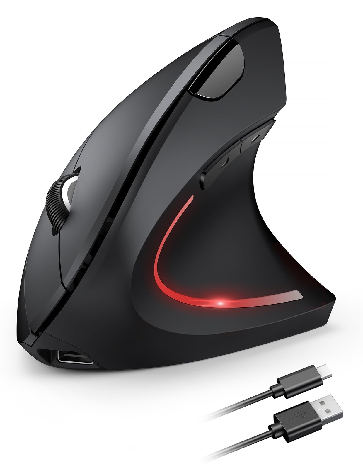 Wireless Ergonomic Silent Mouse Rechargeable for Carpal Tunnel Relief
