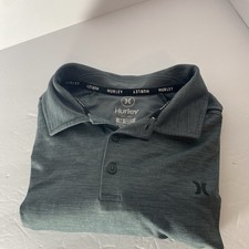 Hurley Mens Polo Shirt Soft Stretch Short Sleeve Green Golf Medium K1