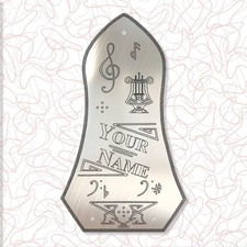 Mono-Plak Gretsch-Sized Truss Rod Cover-USA Made- Custom Engraving- Nickel